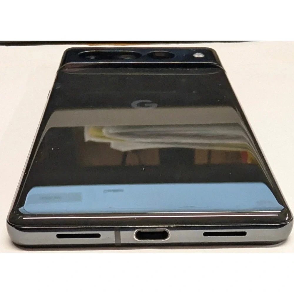 Google Pixel 7 Pro Smartphone Obsidian Black Damaged Dropped OnFace Parts Repair